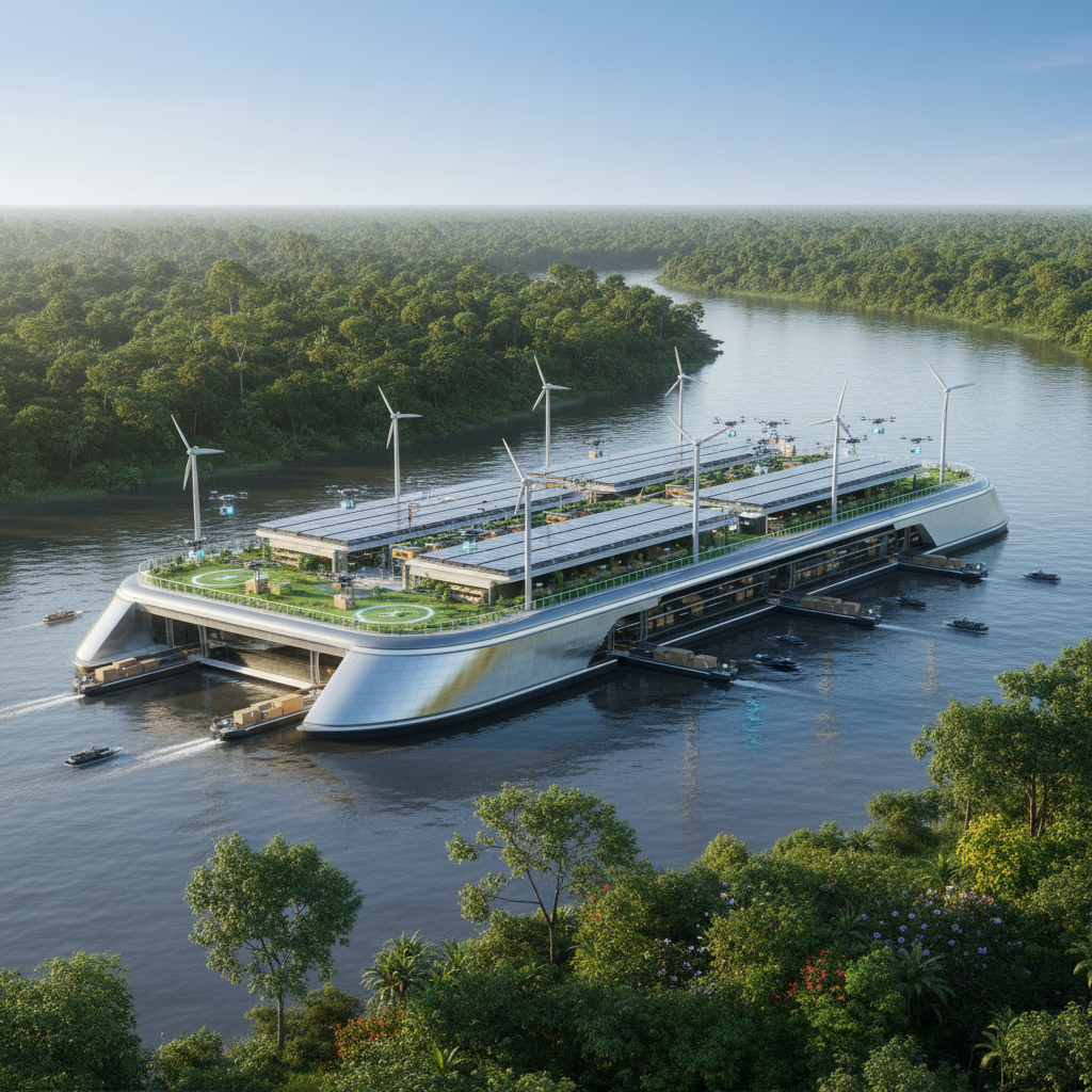 Amazon Brasil Anuncia Centros de Distribuição Flutuantes em Rios da Amazônia para Logística Inovadora