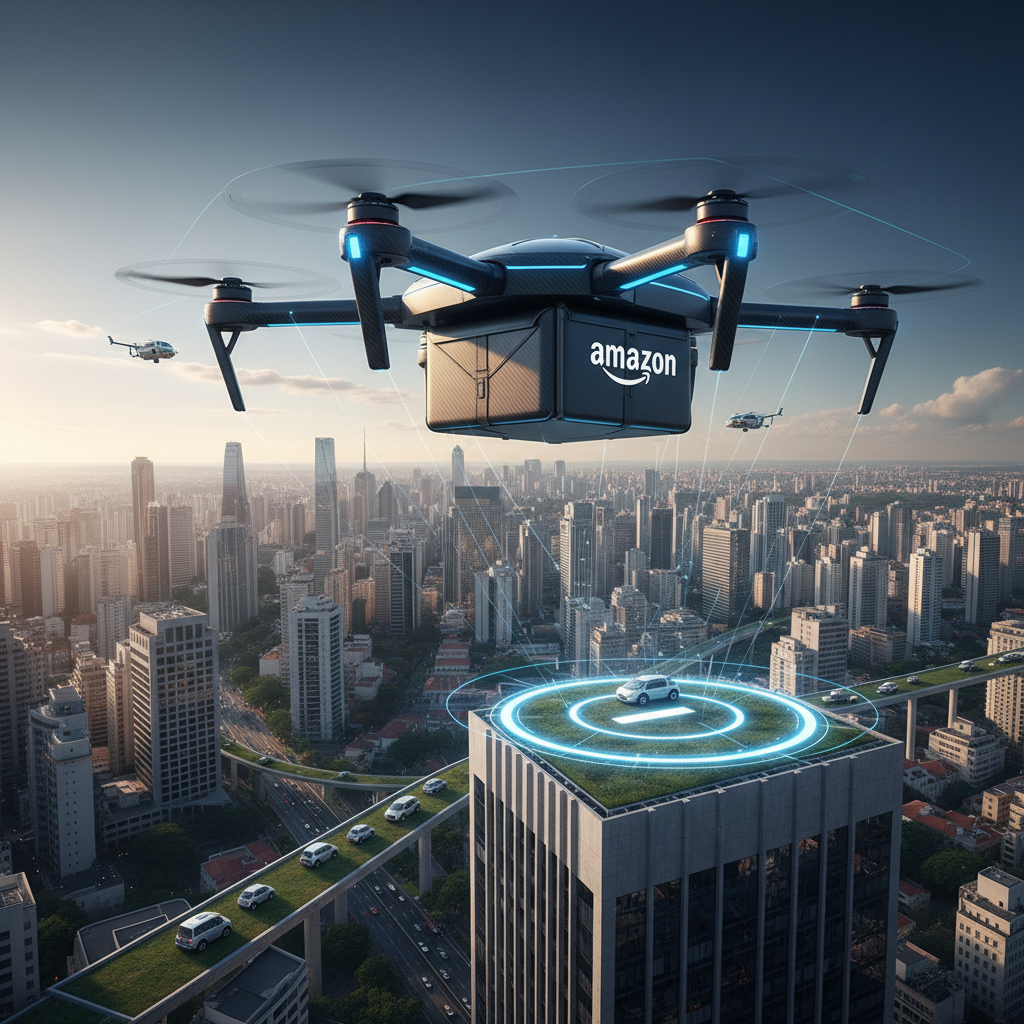 Amazon Brasil Anuncia 'Entrega por Drone Express' em Grandes Capitais: Revolução na Última Milha