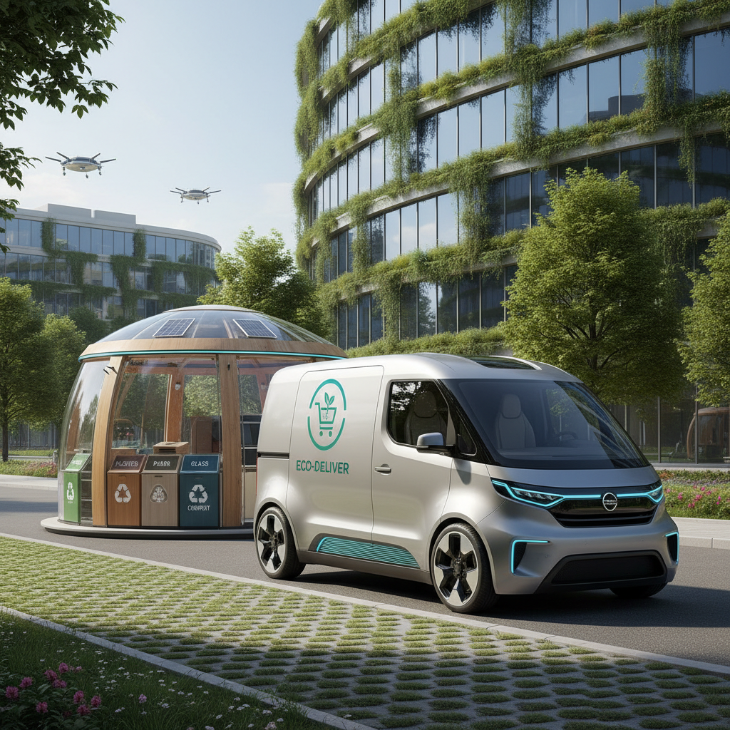 Marketplaces Lançam 'Last Mile Sustentável': Frota Elétrica e Pontos de Coleta com Reciclagem Viralizam nas Capitais