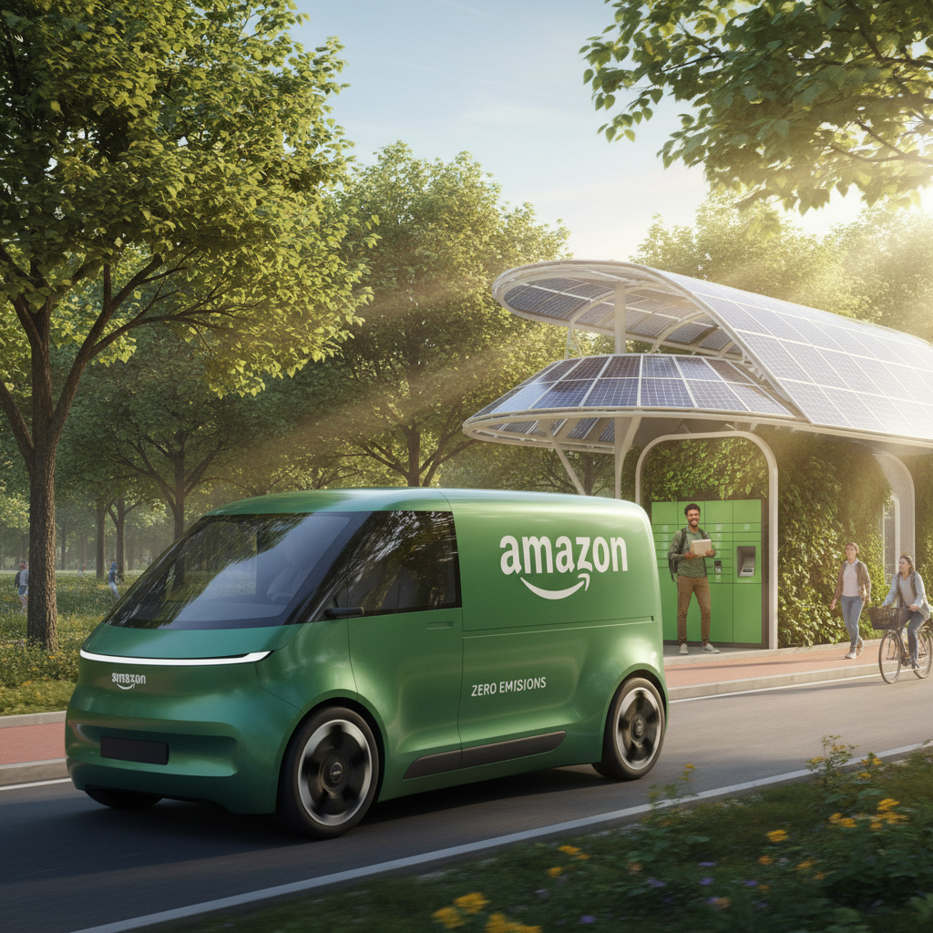 Amazon Brasil Anuncia 'Entrega Sustentável 24h': Foco em Veículos Elétricos e Pontos de Retirada Verdes