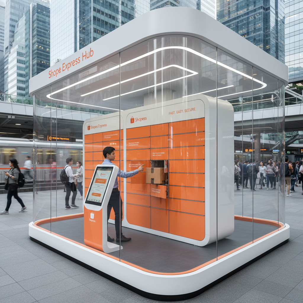 Shopee Revoluciona Logística da Última Milha com 'Shopee Express Hubs': Pontos de Retirada Automatizados Viralizam em Grandes Cidades