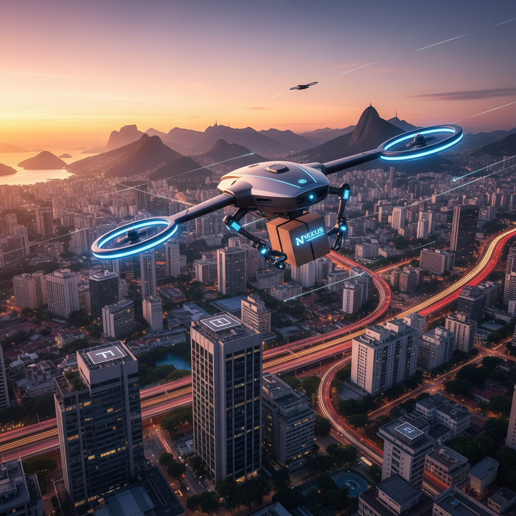 Marketplaces Investem em 'Last Mile' Aérea com Drones Autônomos em Grandes Centros Urbanos