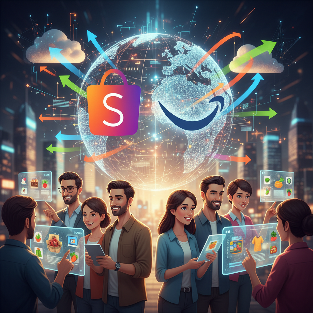 Shopee e Amazon Intensificam Guerra por Vendedores Nacionais com Novos Incentivos e Redução de Comissões