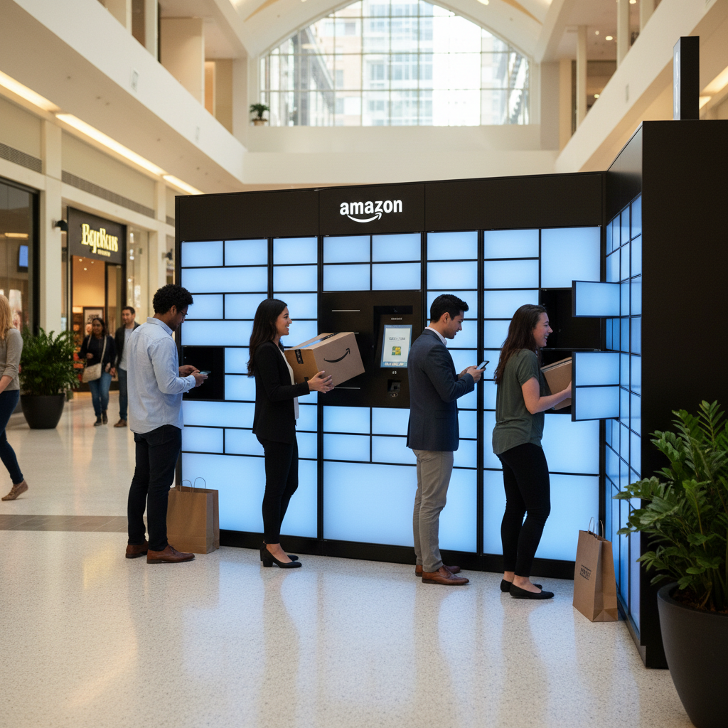 Amazon Brasil Acelera Expansão de 'Lockers' Inteligentes: Foco em Retirada e Devolução Autônoma em Áreas Urbanas