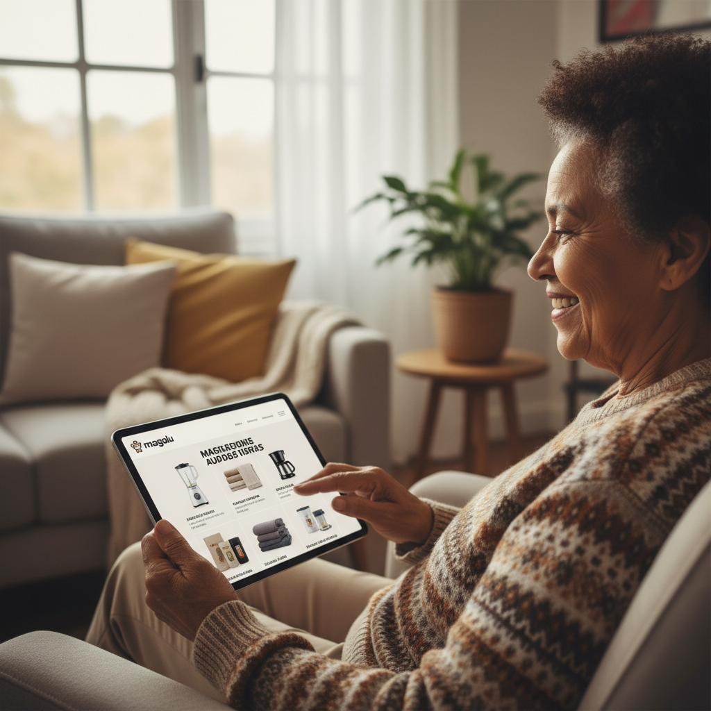 Magazine Luiza e o 'Consumidor 60+ Digital': Nova Plataforma Otimizada para Inclusão e Facilidade de Uso