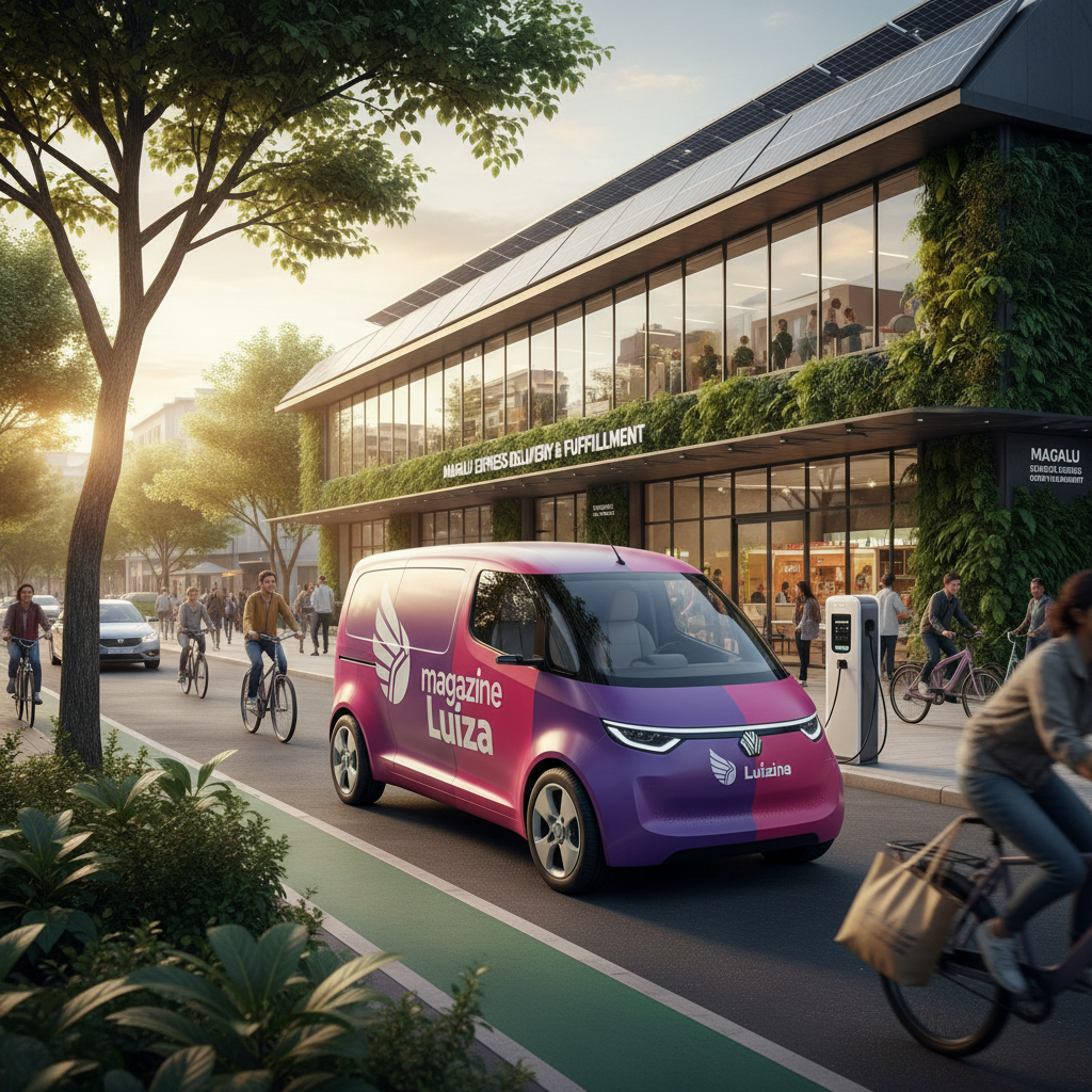 Magazine Luiza Investe em 'Last Mile Verde': Frota Elétrica e Hubs Urbanos Redefinem Entrega Rápida e Sustentável