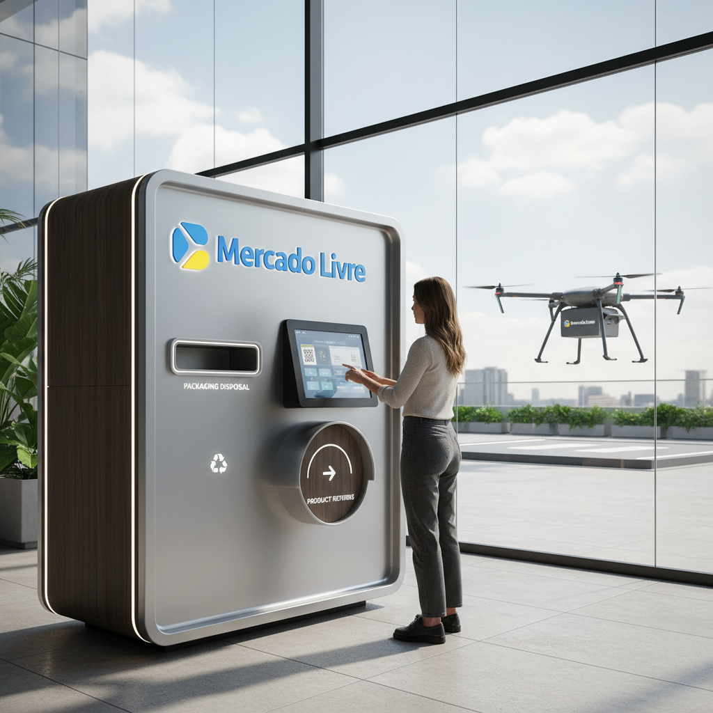 Mercado Livre Anuncia 'Ecopontos Inteligentes' para Logística Reversa Sustentável e Reuso de Embalagens