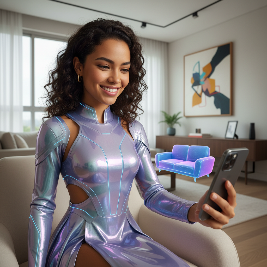 Realidade Aumentada e IA Generativa: Lojas Virtuais Oferecem 'Provadores Digitais' Ultra-Realistas para Moda e Decoração
