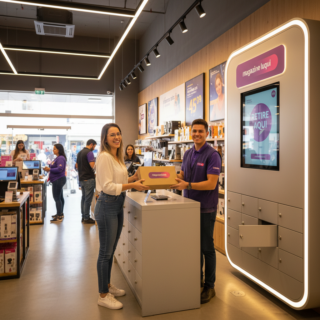 Magalu Expande 'Retira Rápido' para Cidades de Pequeno e Médio Porte: Foco na Capilaridade e Experiência Omnichannel