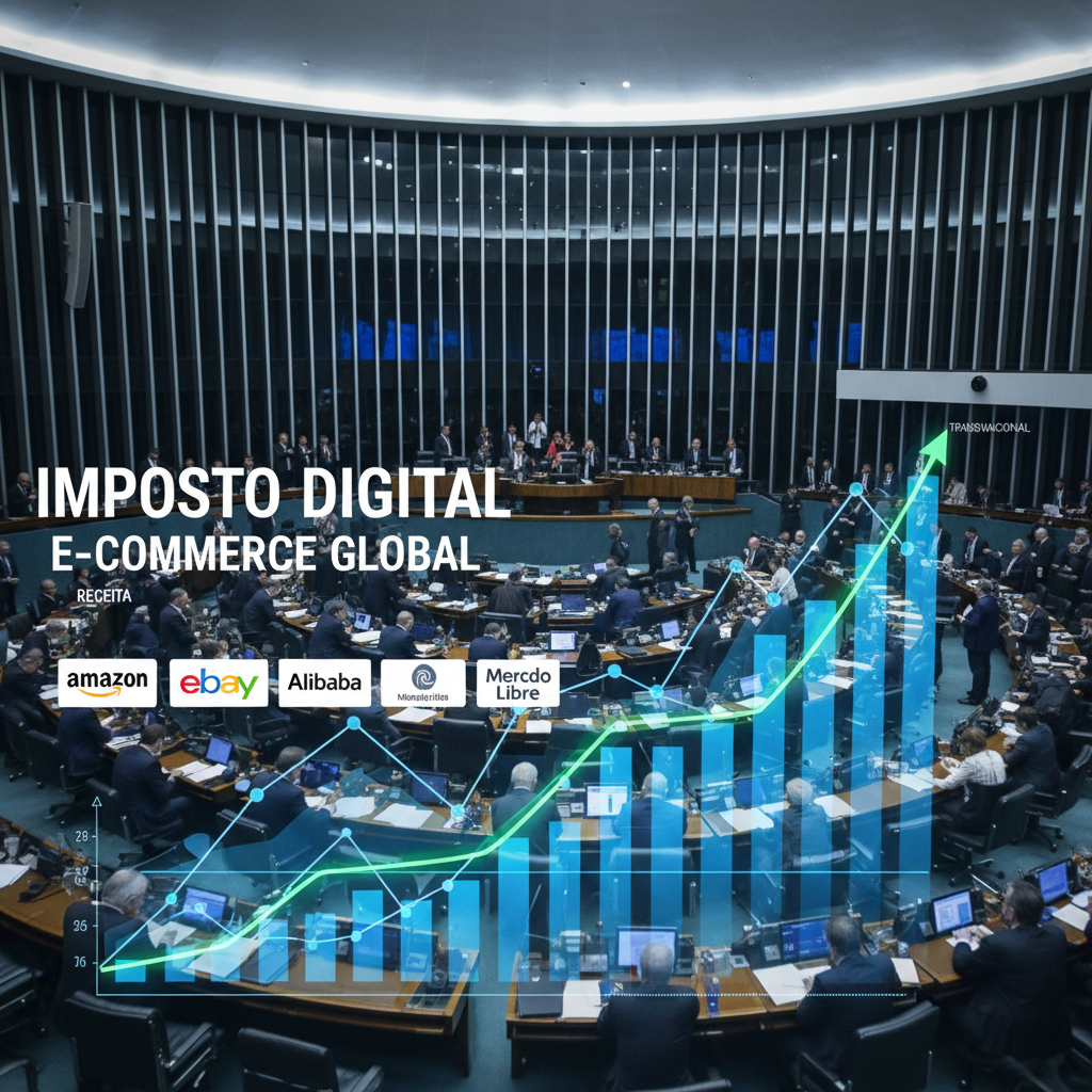Nova Regulação de 'Taxa Digital' para Marketplaces Internacionais Gera Debate Aceso no Congresso