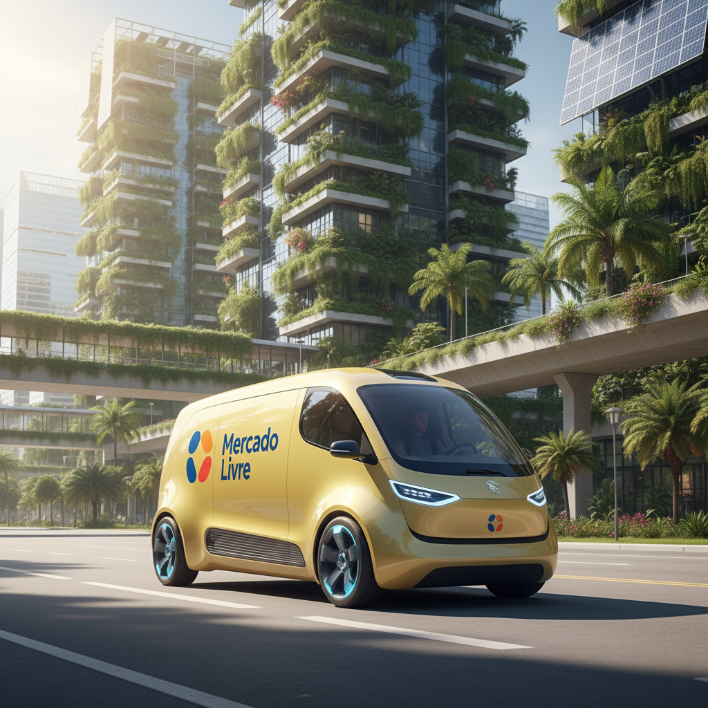 Mercado Livre Lança 'Envio Sustentável' e Promete Entregas 100% Elétricas em Capitais até 2027