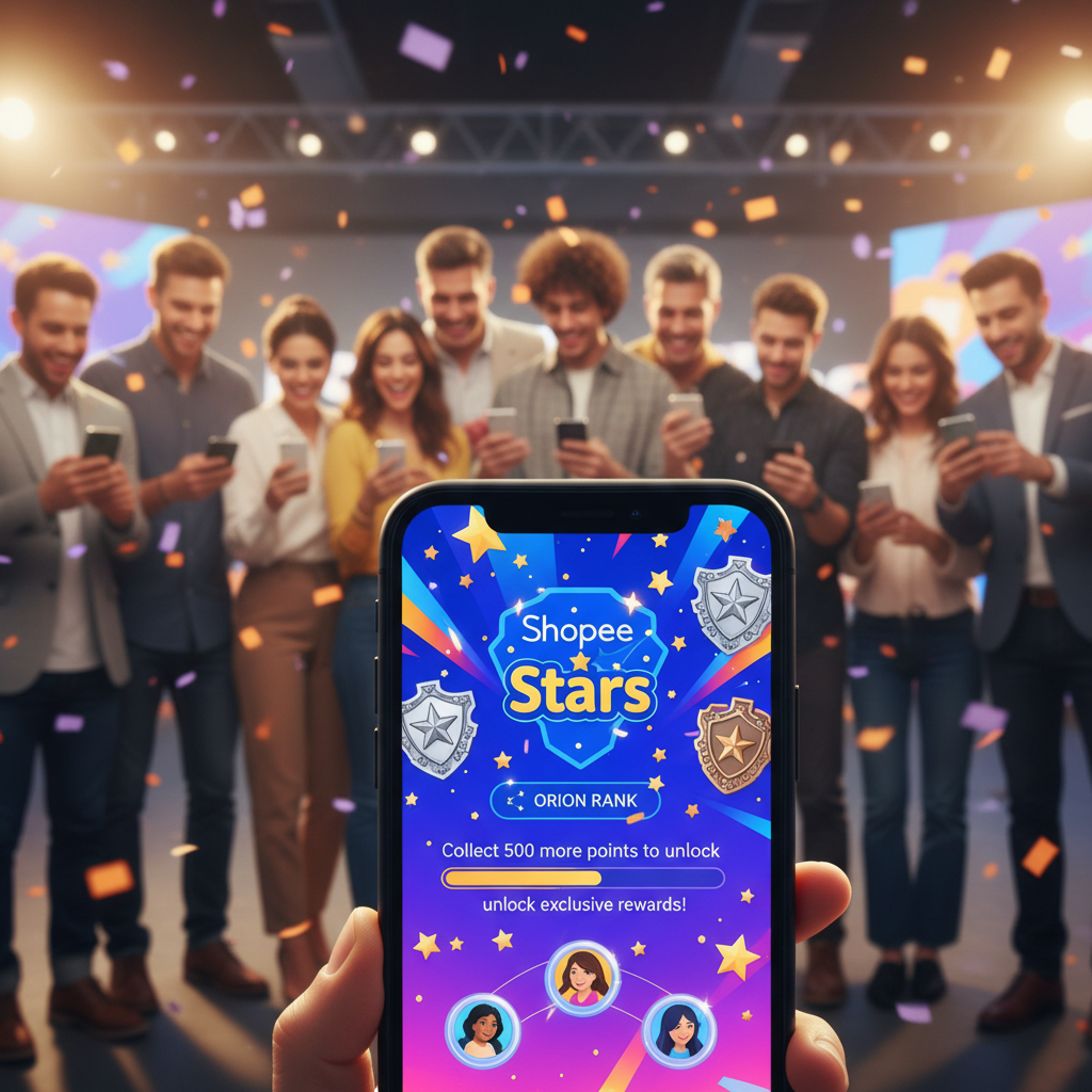 Shopee Lança Programa de Fidelidade 'Shopee Stars': Gamificação para Engajar Consumidores e Vendedores
