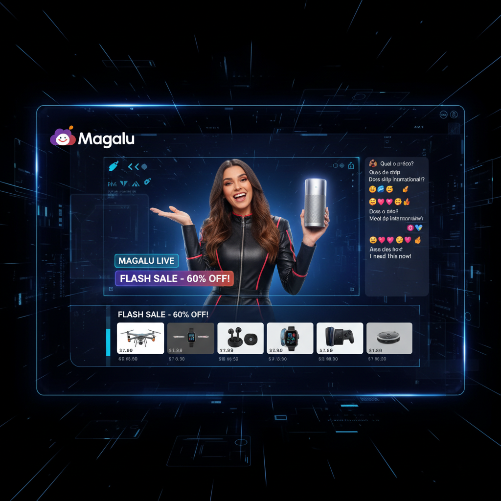 Magalu Lança Plataforma de 'Live Commerce' Integrada com Conteúdo Exclusivo e Influenciadores Locais para o Carnaval 2026