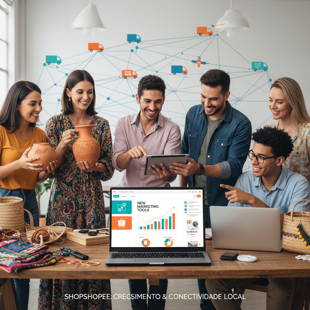 Shopee Intensifica Foco em Vendedores Locais: Novas Ferramentas de Logística e Marketing Exclusivas para o Brasil