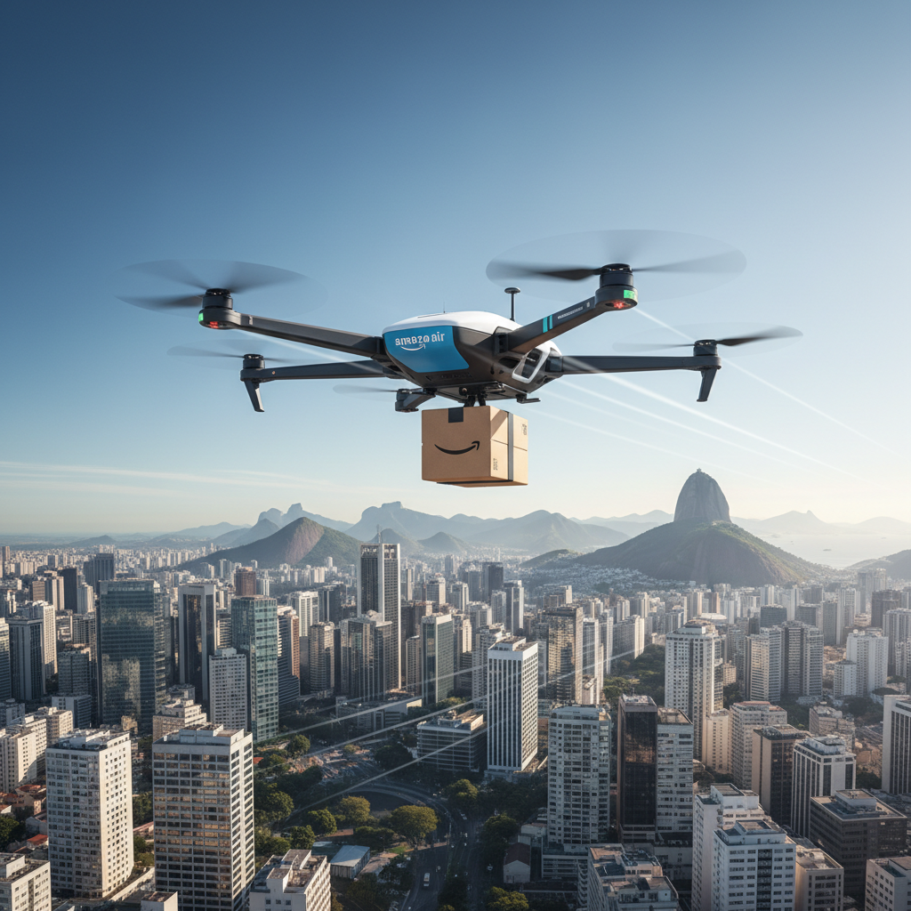 Amazon Lança 'Prime Delivery by Drone' em Capitais Brasileiras: Entrega Aérea Vira Realidade