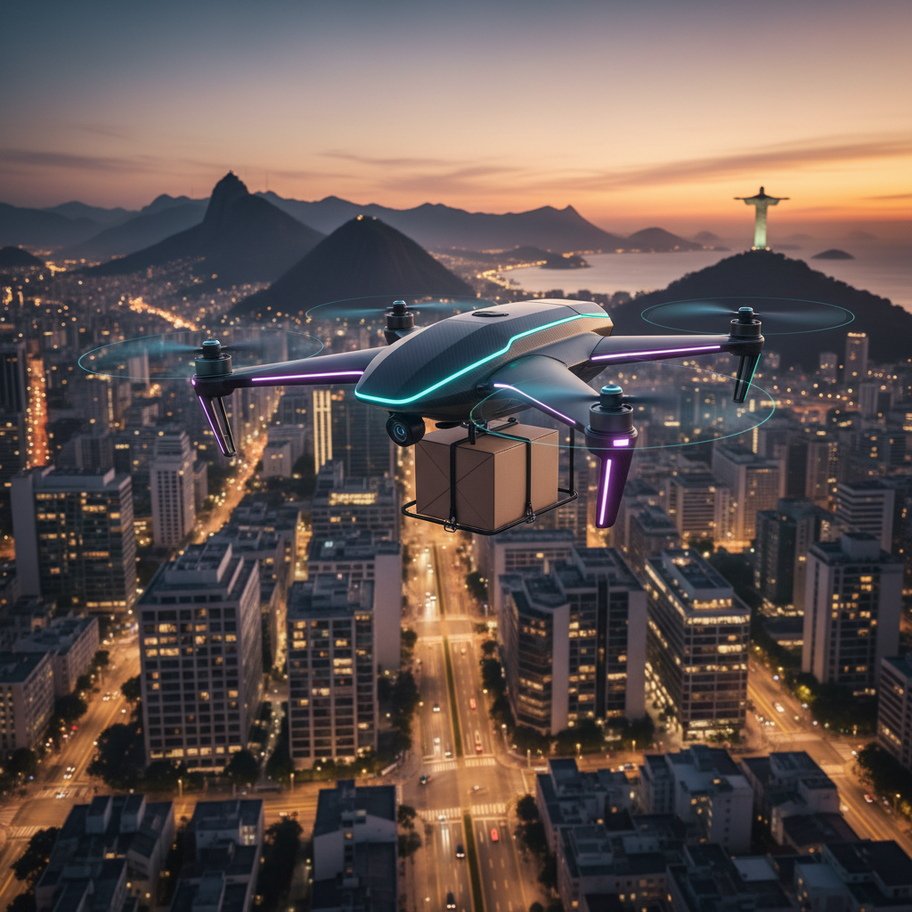 Marketplaces Adotam 'Entrega por Drones Autônomos' em Áreas Urbanas: O Fim do Congestionamento da Última Milha?