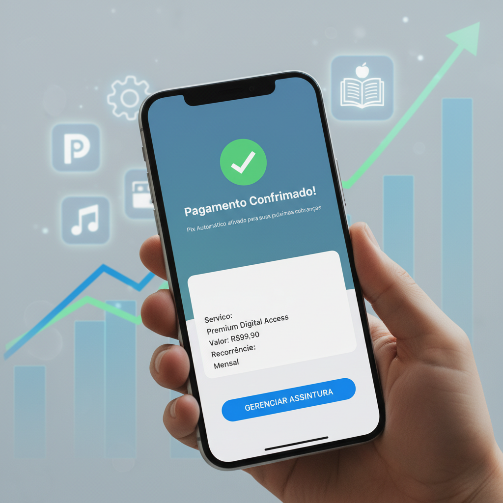 Pix Automático Bate Recorde de Adesão em Assinaturas Digitais: E-commerce de Serviços Dispara