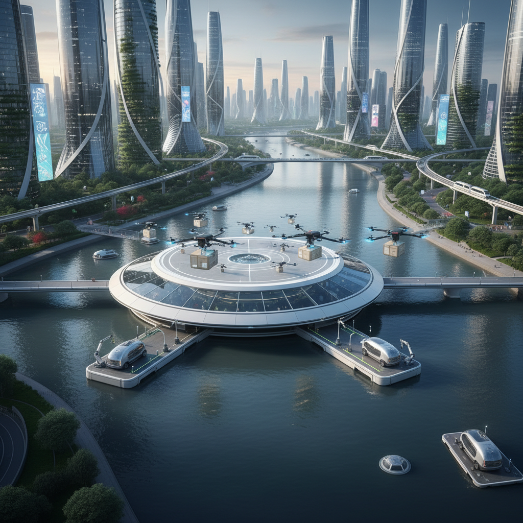 Marketplaces Lançam 'Last-Mile Micro-Hubs Flutuantes' em Grandes Cidades para Desafogar Trânsito