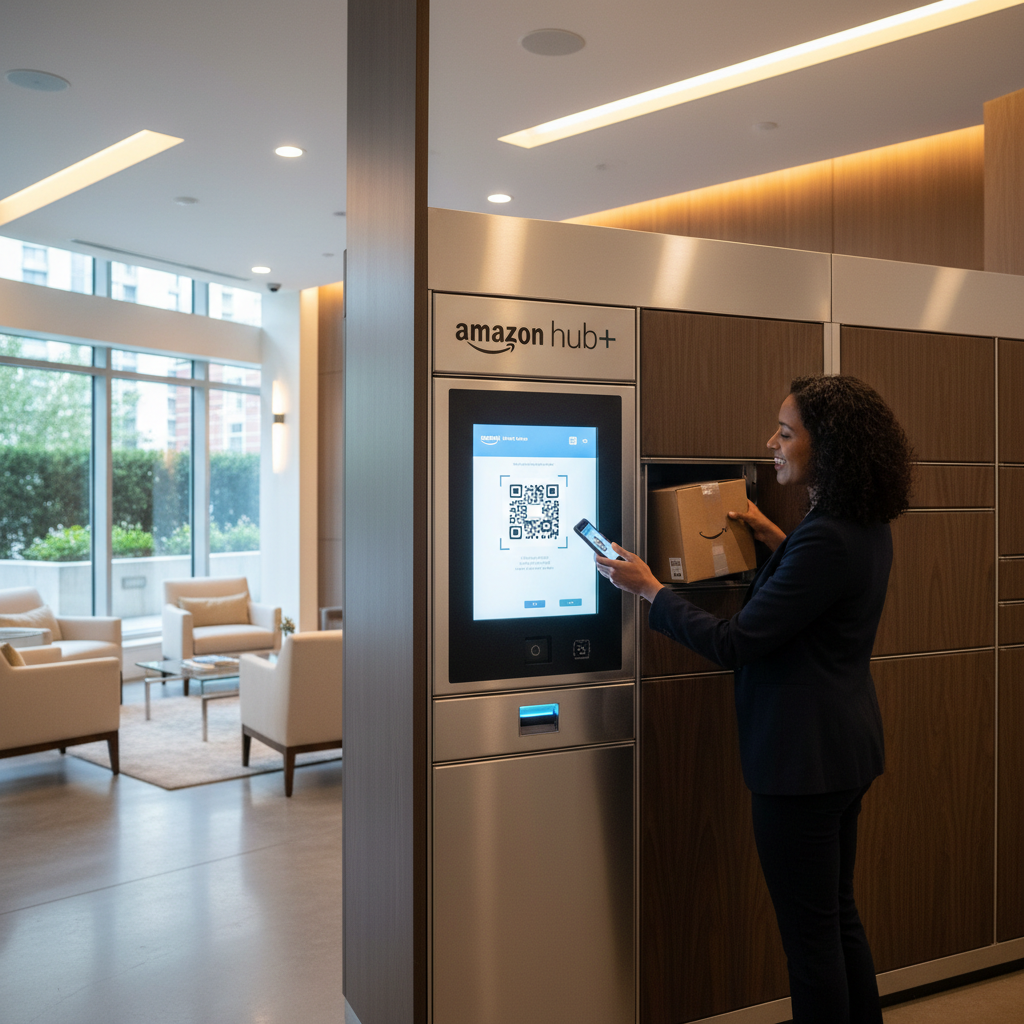 Amazon Brasil Lança 'Amazon Hub Locker+': Pontos de Retirada e Devolução Automatizados em Condomínios e Empresas