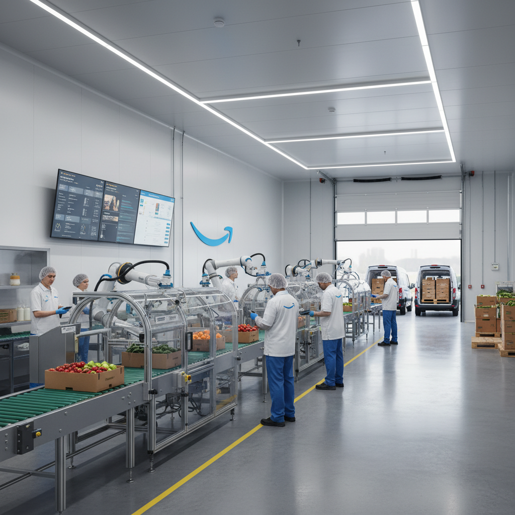 Amazon Lança 'Amazon Fresh Hubs': Centros de Distribuição Dedicados a Alimentos Frescos e Ultra-Rápidos no Brasil