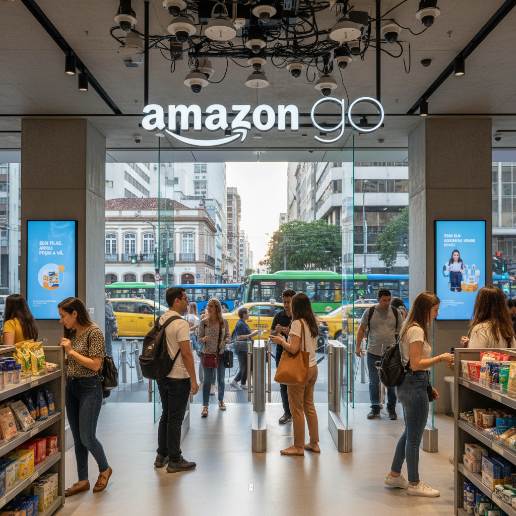 Amazon Lança 'Amazon Go Brasil': Lojas Físicas Sem Caixa Chegam às Grandes Cidades Brasileiras