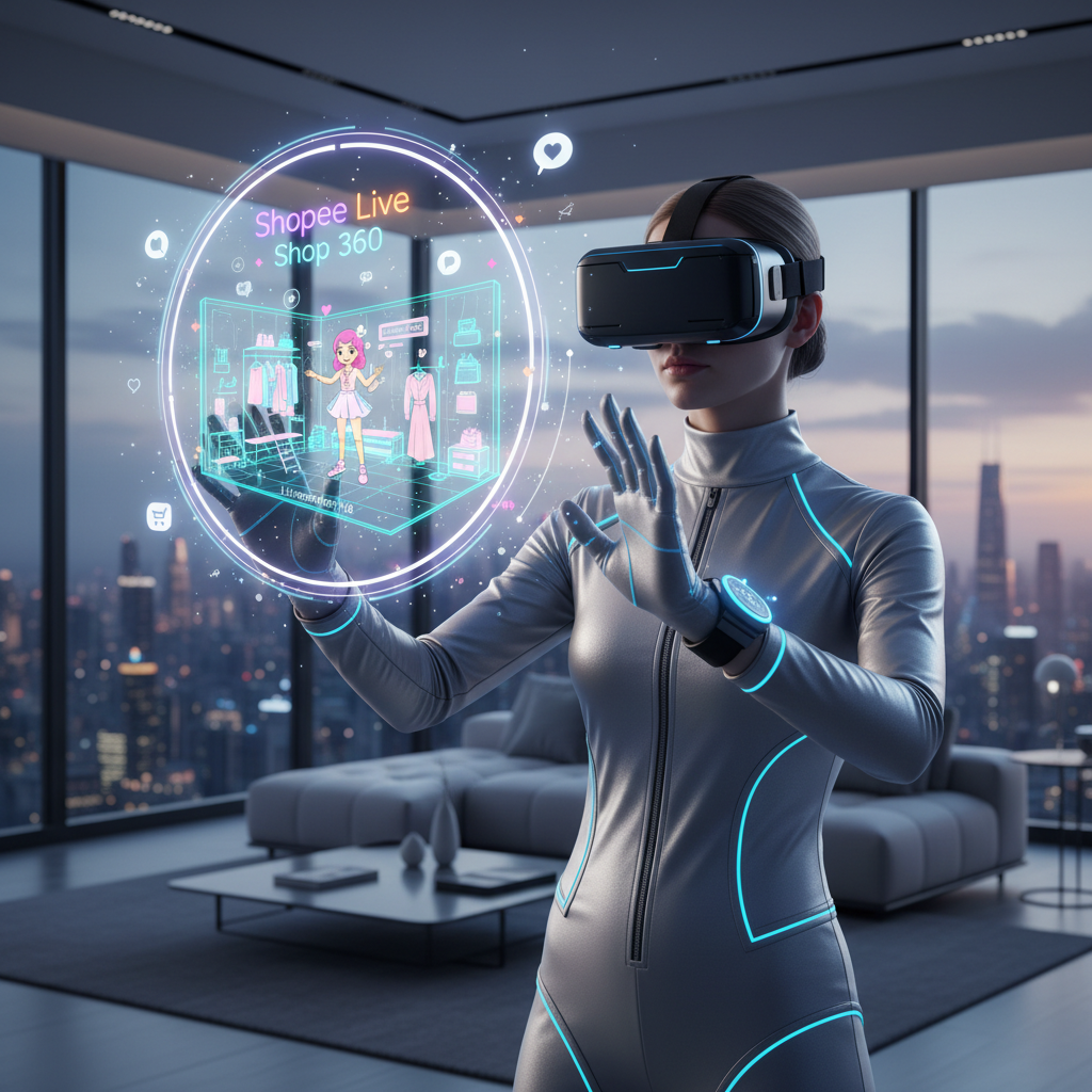 Shopee Lança 'Shopee Live Shop 360': Experiência de Compra Imersiva com Realidade Virtual para Produtos de Moda e Casa