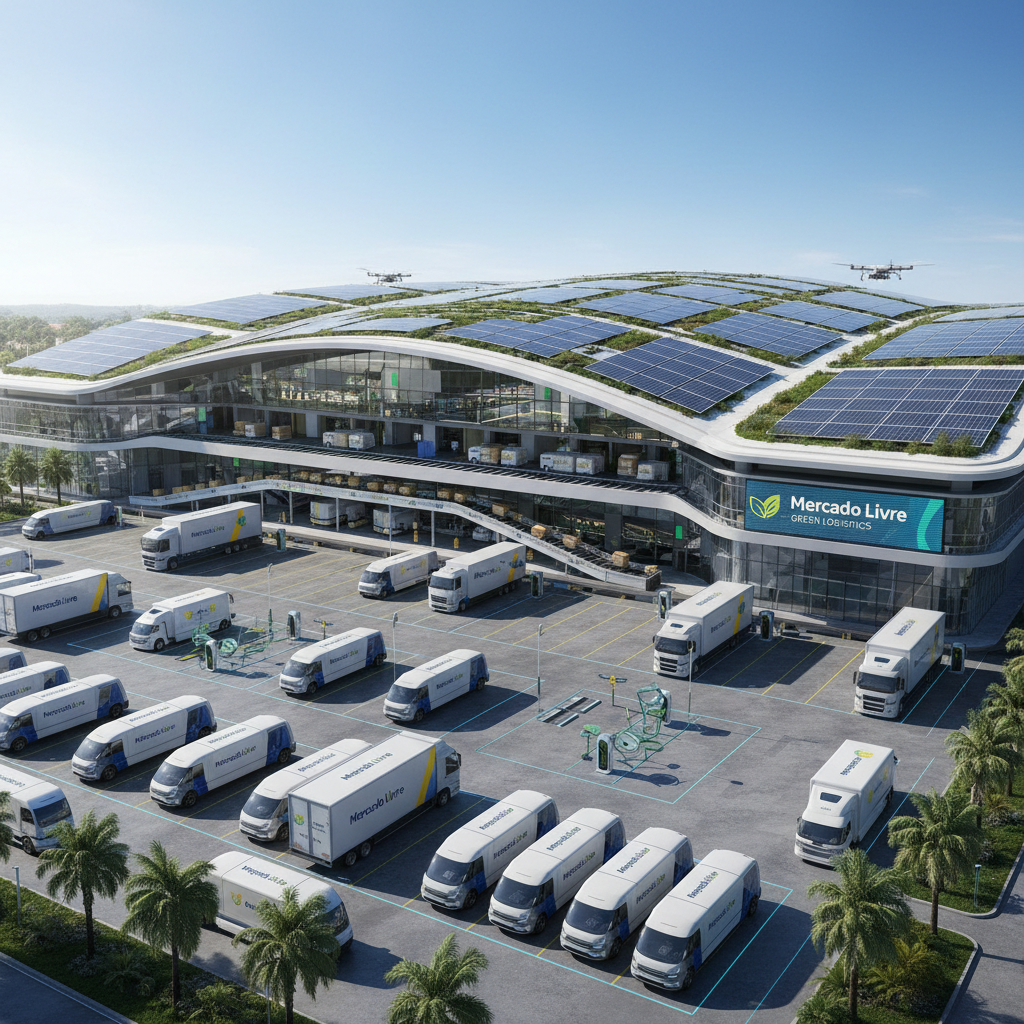 Mercado Livre Lança 'MeliLogistics Sustentável': Frota Híbrida e Pontos de Coleta com Energia Solar