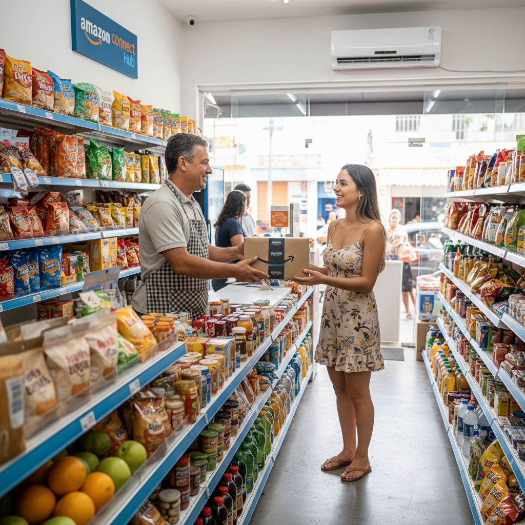 Amazon Brasil Anuncia 'Amazon Connect Hubs': Nova Rede de Pontos de Retirada e Devolução em Pequenas Cidades