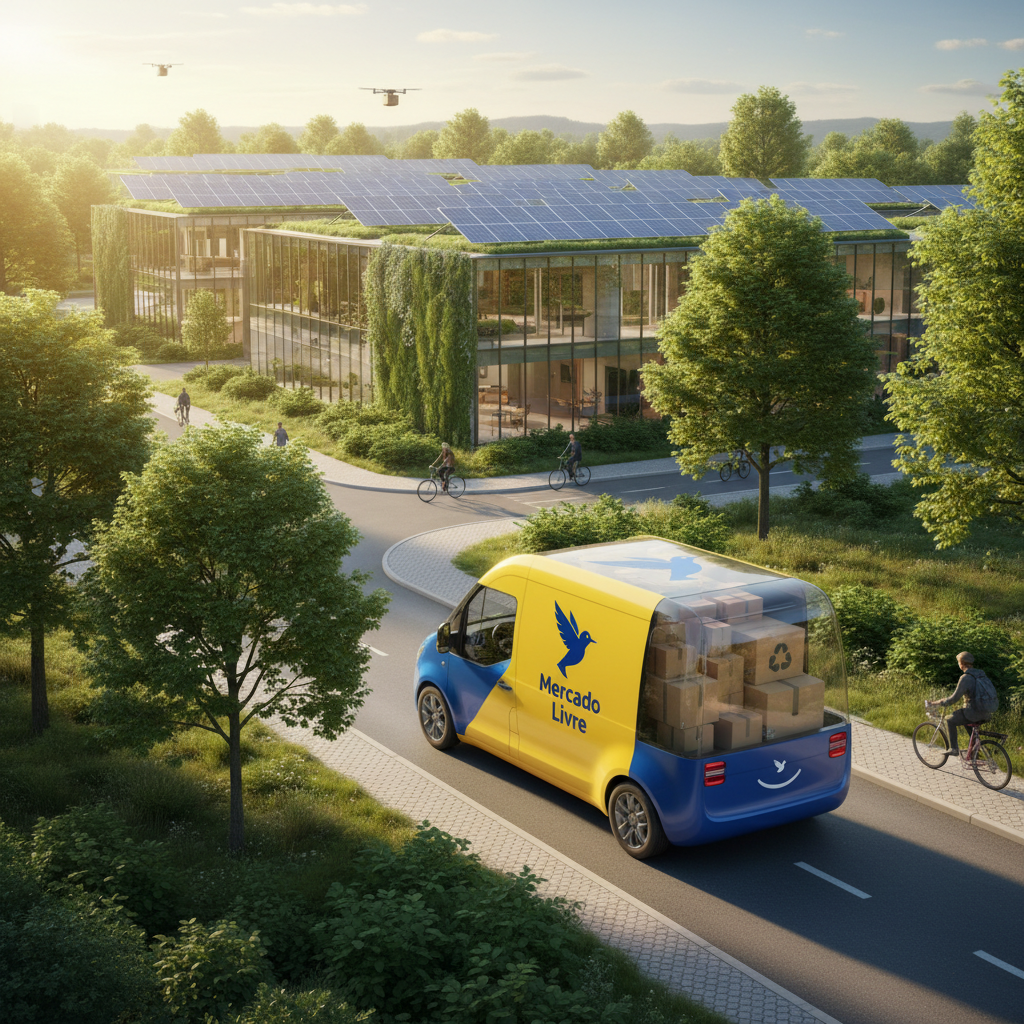 Mercado Livre Anuncia 'Fulfillment Sustentável': Nova Frota Elétrica e Embalagens Biodegradáveis Impulsionam Logística Verde