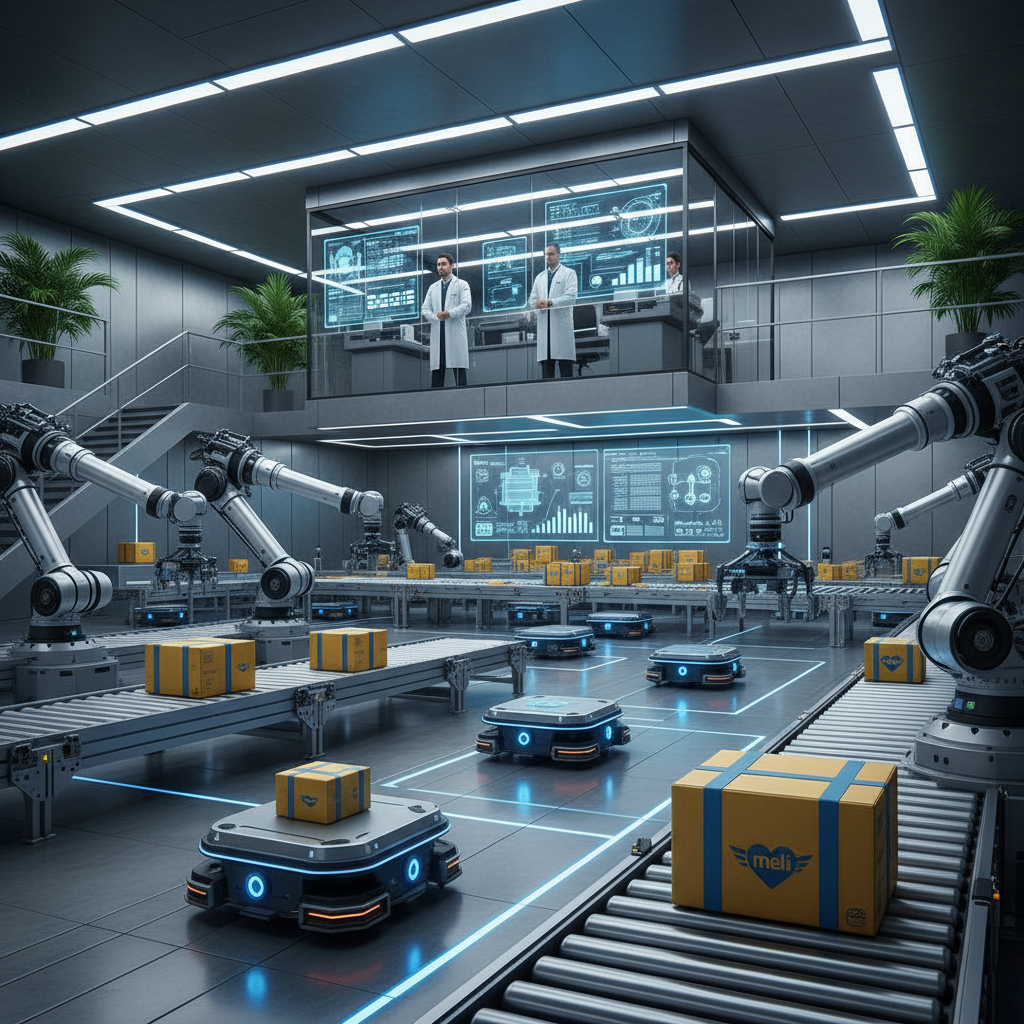 Mercado Livre Lança 'IA-Driven Fulfillment': Robôs e Algoritmos Preditivos Redefinem Logística de Última Milha no Brasil