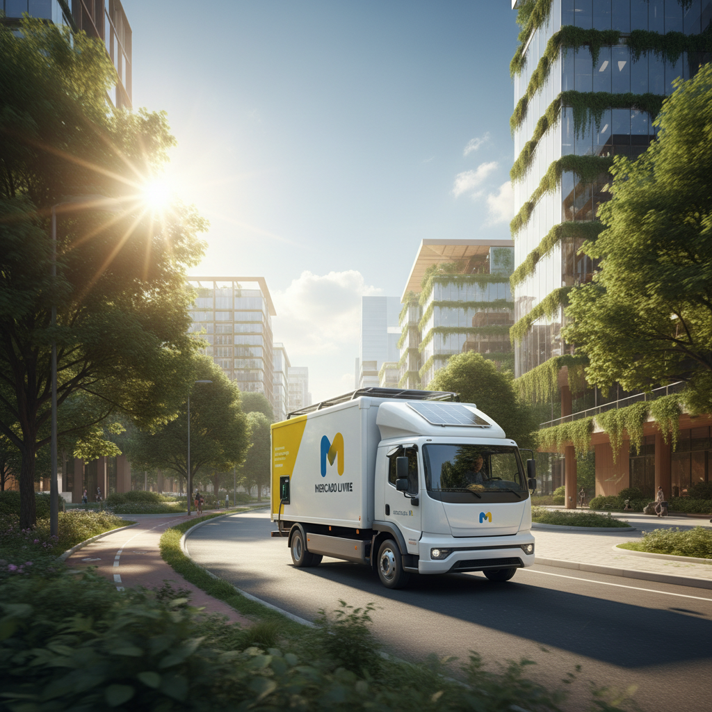 Mercado Livre Lança 'Logística Sustentável' com Frota Híbrida e Pontos de Coleta Ecológicos
