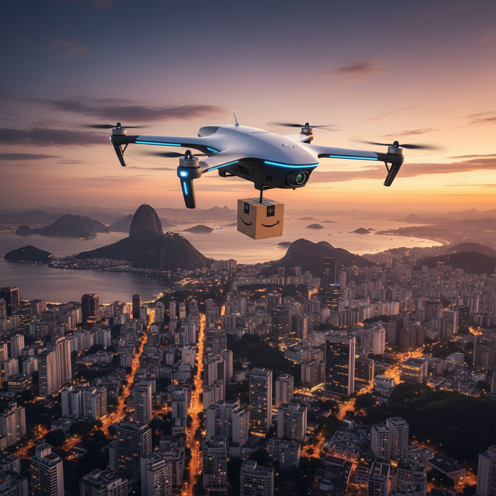 Amazon Brasil Anuncia 'Prime Air Delivery': Drones de Entrega Autônomos Iniciam Operação em Capitais Brasileiras