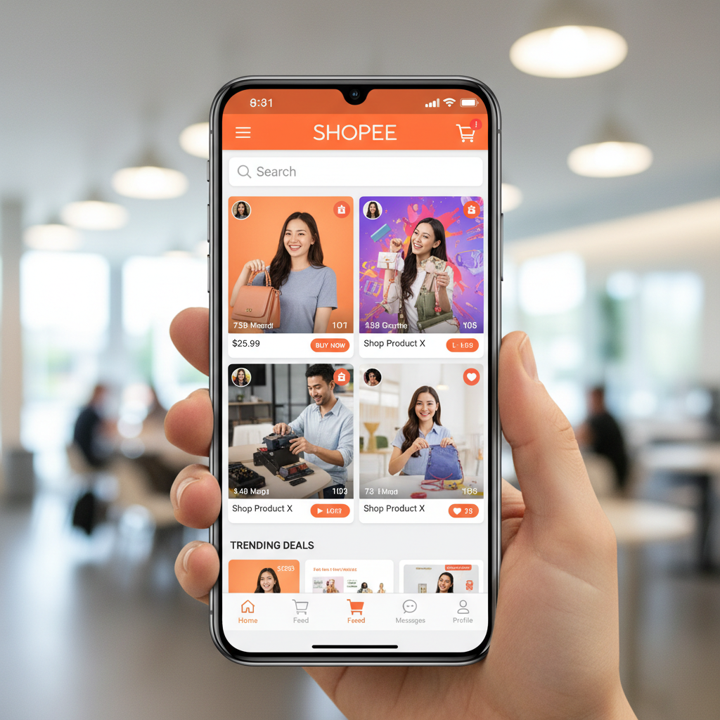 Shopee Lança 'Shopee Social': Integração Total de Vendas e Conteúdo Gerado por Usuários
