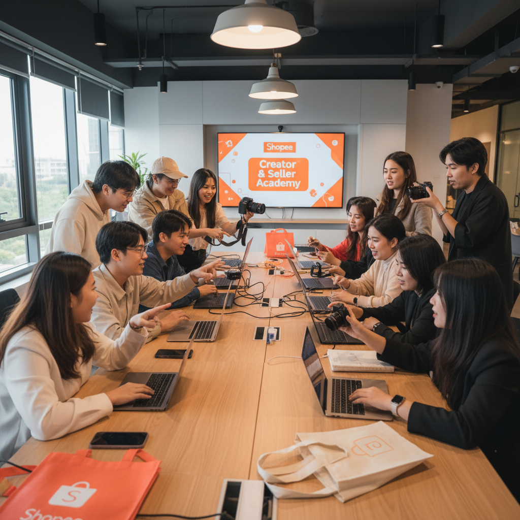 Shopee Lança 'Shopee Creator Academy': Programa de Capacitação para Influenciadores e Sellers no Social Commerce