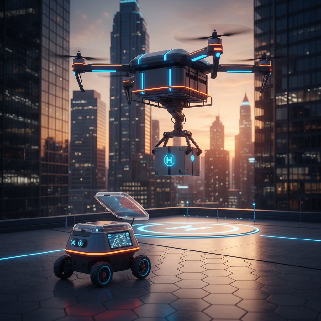 Logística de Última Milha: Drones Autônomos e Robôs Terrestres Viram Realidade em Grandes Centros Urbanos