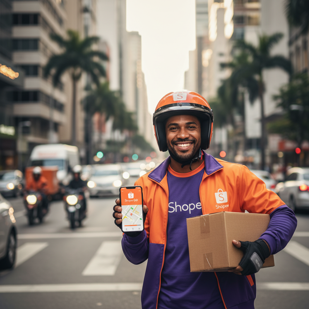 Shopee Revoluciona a 'Última Milha' com 'Shopee Go': Motoboys e Entregadores Autônomos Integrados à Plataforma