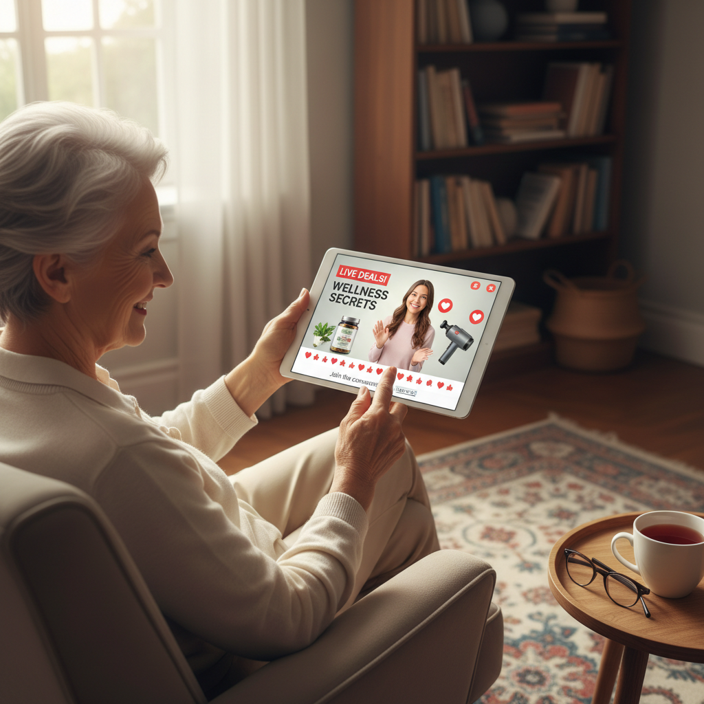 Nova Onda de 'Live Commerce Inclusivo' para a Terceira Idade: Marketplaces Adaptam Experiência de Compra