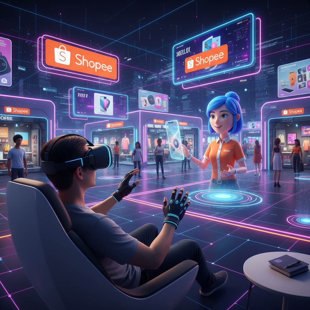 Shopee Brasil Inova com 'Live Commerce Imersivo': Vendas em Ambientes 3D e Interação com Avatares