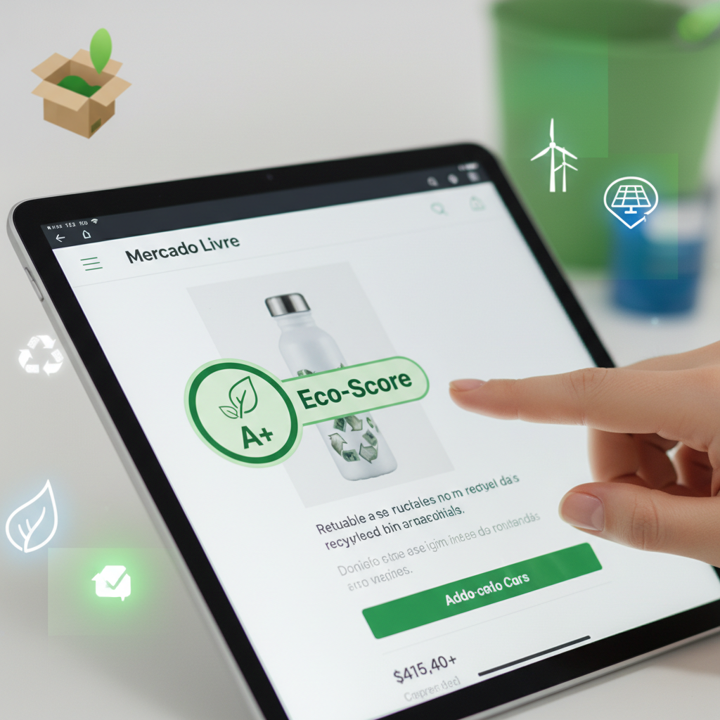 Mercado Livre Lança 'Eco-Score': Sistema de Pontuação de Sustentabilidade para Produtos e Vendedores