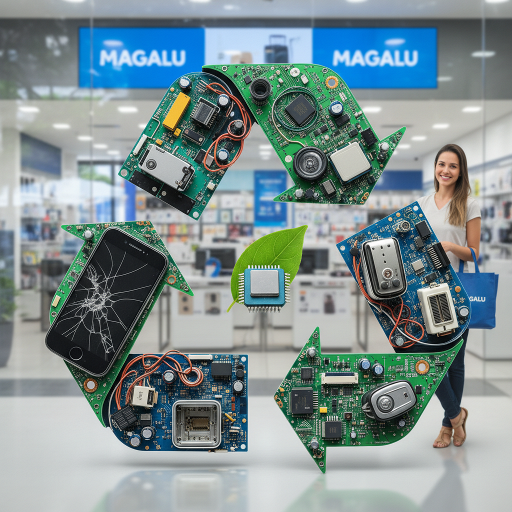Magalu Lança 'Magalu Recicla': Programa de Logística Reversa para Eletrônicos e Eletrodomésticos Antigos