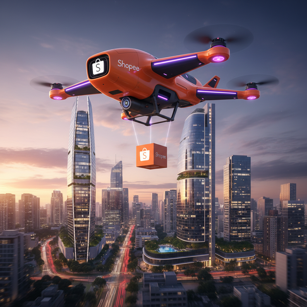 Shopee Revoluciona Entregas com 'Shopee Drone Express': Testes Iniciais em Capitais Brasileiras