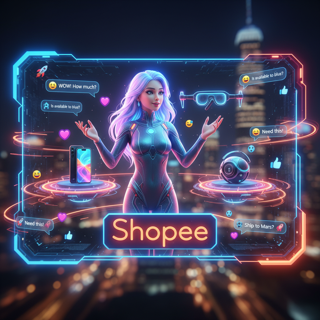 Shopee Lança 'Shopee Live AI Host': Apresentadores Virtuais Impulsionam Vendas em Transmissões ao Vivo