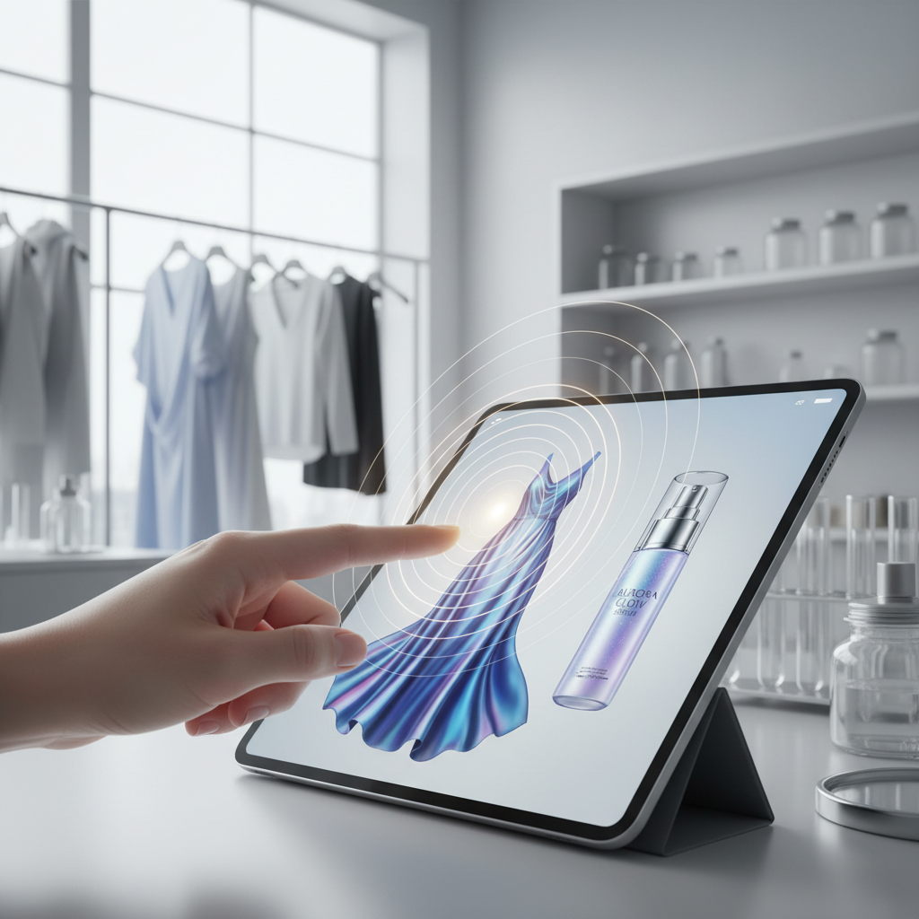 Marketplaces de Moda e Beleza Lançam 'Provador Virtual Haptic': Toque e Sinta Tecidos Online