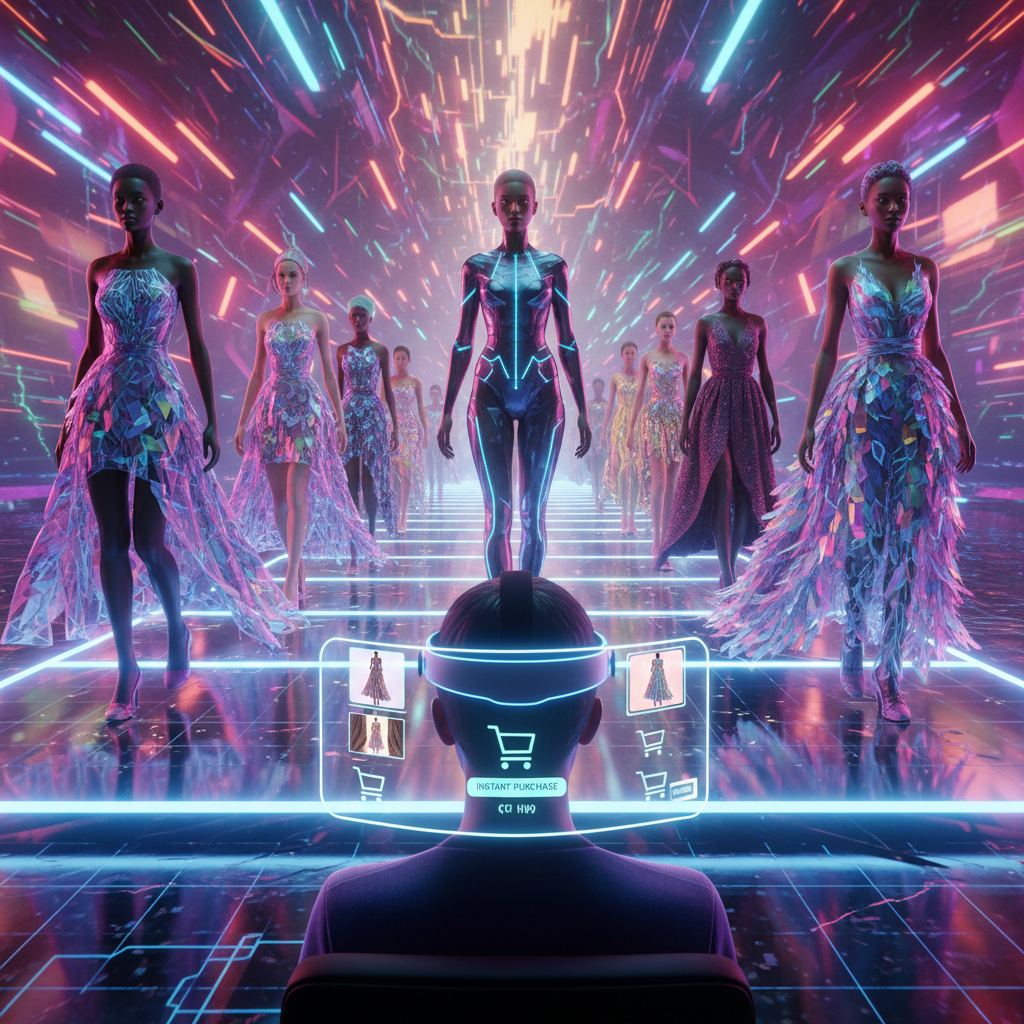 Marketplaces de Moda Lançam 'Desfile Virtual 3D Ao Vivo' com Avatares Personalizáveis e Compras Instantâneas