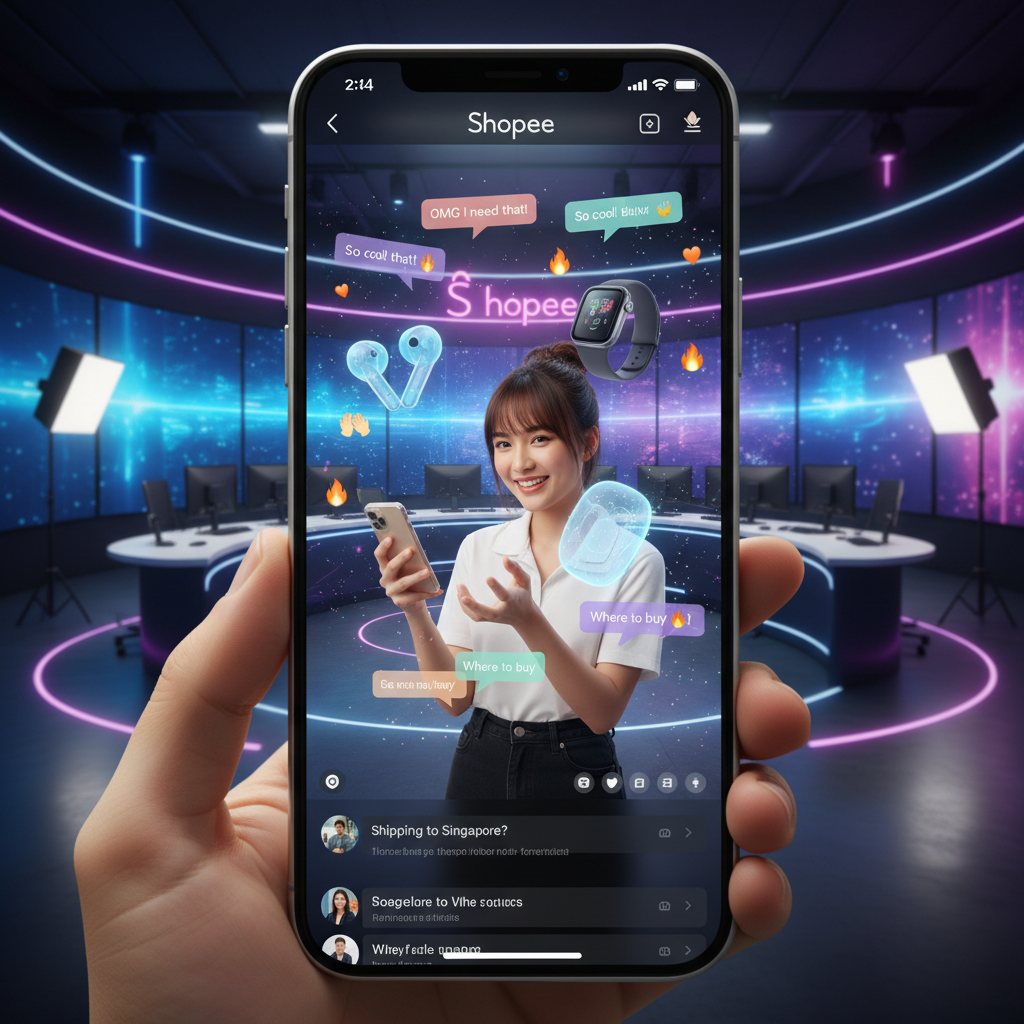 Shopee Lança 'Shopee Live Commerce 2.0': IA Generativa e Realidade Aumentada Transformam Vendas ao Vivo