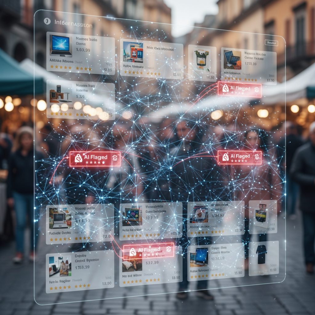 Marketplaces Adotam 'Regulamentação de Conteúdo por IA': Batalha Contra Fake News e Produtos Ilícitos Aquece