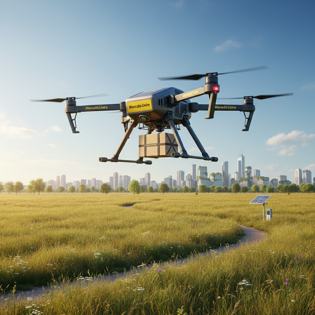 Mercado Livre Lança 'Logística Reversa por Drone': Devoluções Aéreas em Áreas Urbanas e Rurais