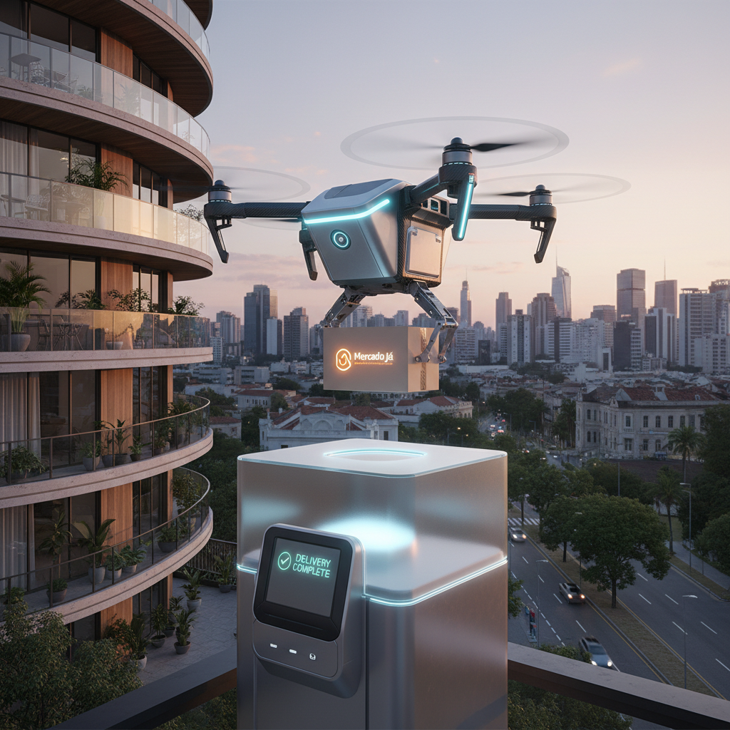 Marketplaces Brasileiros Lançam 'Assinatura de Produtos Essenciais' com Entrega Autônoma por Drones