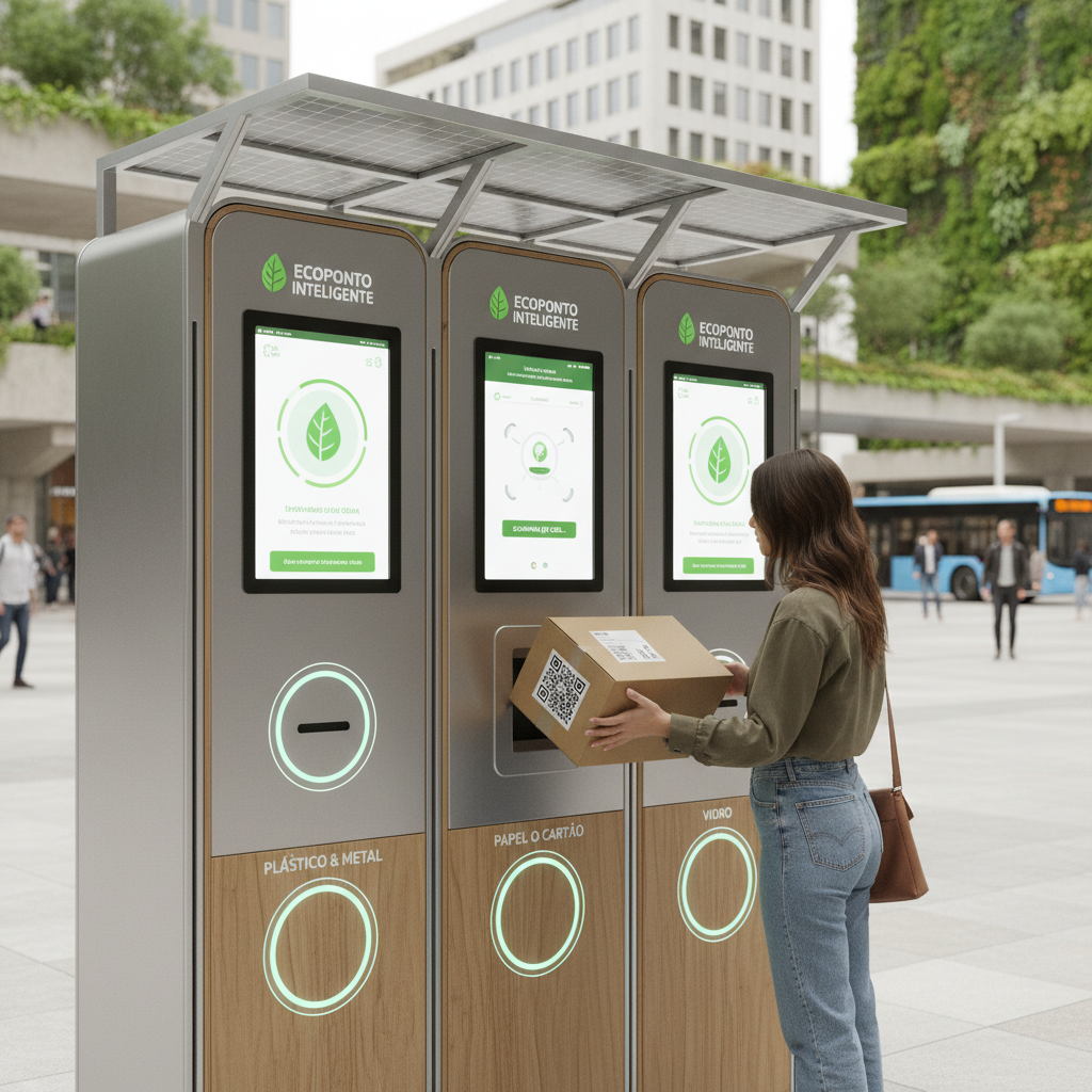 Logística Reversa Verde: Marketplaces Lançam 'Ecopontos Inteligentes' para Descarte e Reciclagem de Embalagens