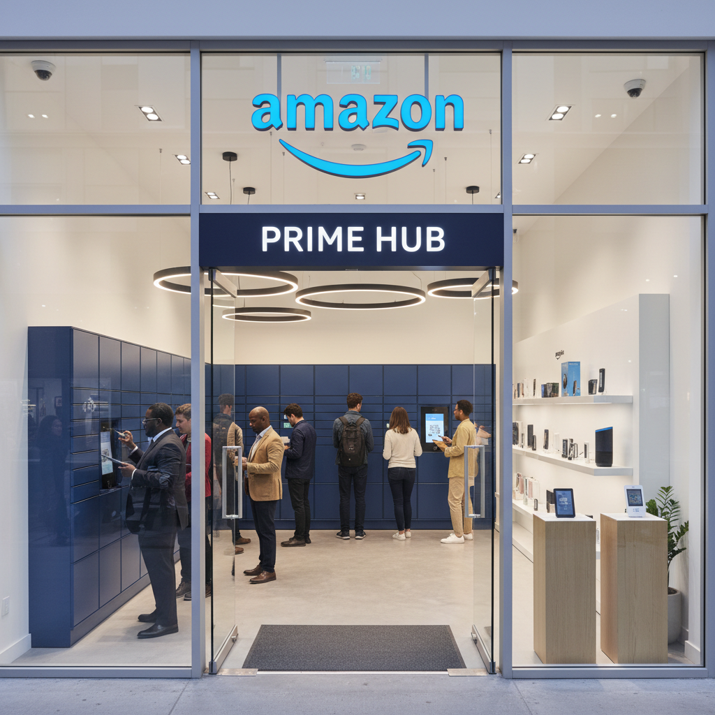 Amazon Brasil Lança 'Prime Hub': Centros de Experiência Física para Retirada e Devolução de Produtos